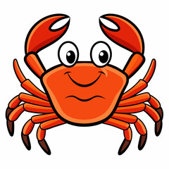 Fototapeta premium Crab vector art illustration (21)