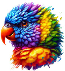 Winged Wonders: Playful and Bright Watercolor Parrot - Transform Any Space with These Exotic Bird PNG