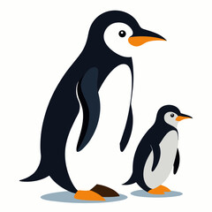 Penguin vector art illustration (1)
