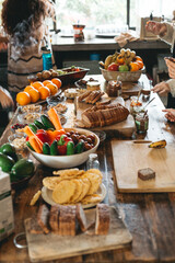 Vegan food table