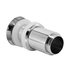 Piletta senza troppo pieno in ottone cromato click clack per lavabo diametro 1.1/4