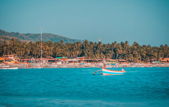 Boat ride in Palolem Beach in South Goa