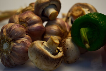 Fototapeta premium mushrooms macro food