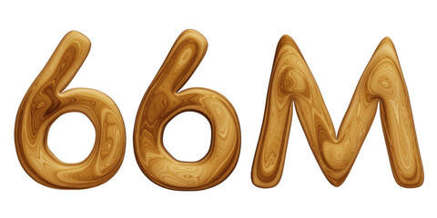 Wooden 66m for followers and subscribers celebration
