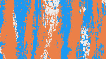 Abstract Blue Orange Grunge Paint Texture Background