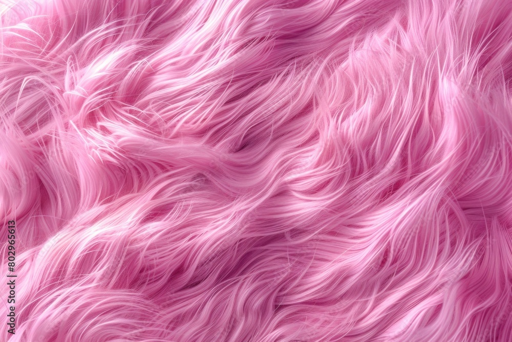 Poster detailed close up of a soft pink fur texture, perfect for backgrounds or design elements