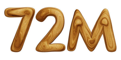 Wooden 72m for followers and subscribers celebration