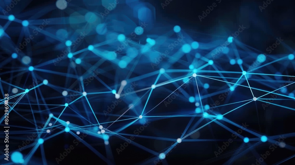 Poster detailed view of interconnected lines, suitable for technology concepts