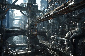 Intricate Machinery:A Captivating Technological Landscape