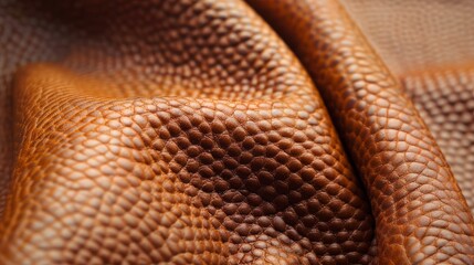 High-resolution photo of a fine grain texture on leather, showcasing the delicate pores and subtle variations that enhance the material's luxurious appeal