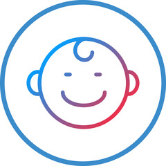Baby Smile Icon Style
