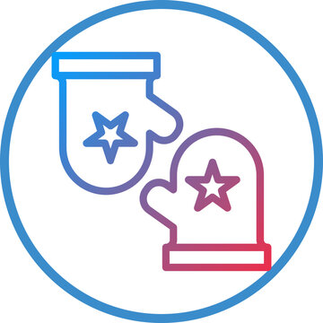 recommend clip art: Baby Gloves Icon Style