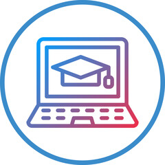 Online Learning Icon Style