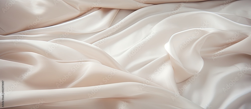 Aufkleber a close up image showcasing bedding sheets featuring ample copy space