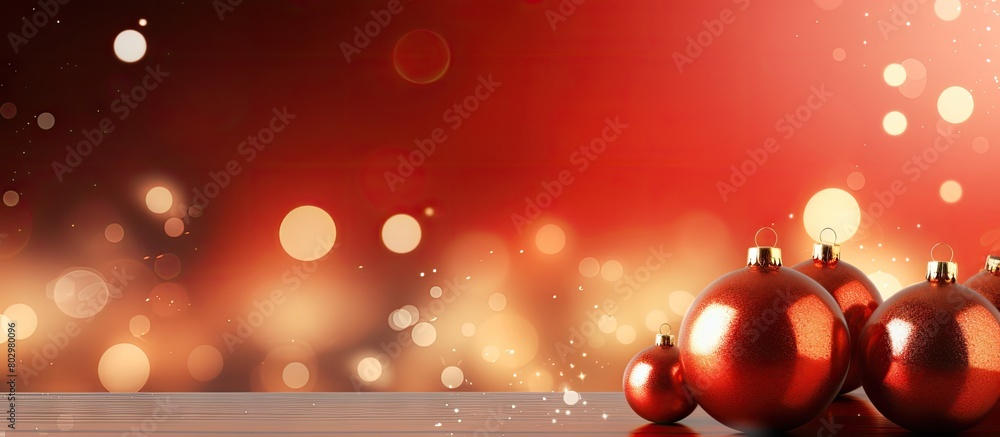 Poster a festive background for new year and christmas featuring ample copy space