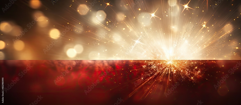 Poster a festive christmas background featuring a beautiful bell and a shining star with plenty of copy spa