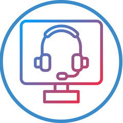 Online Support Icon Style