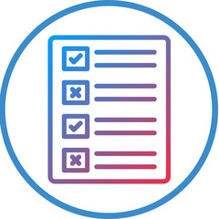 Ballot Paper Icon Style