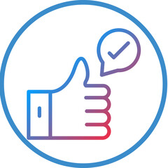 Obraz premium Endorsement Icon Style