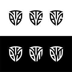 TBB Shield Lettermark Logo Set.