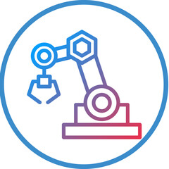 Autonomous Manufacturing Icon Style