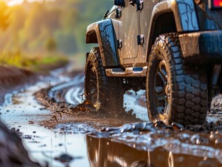 Off-Road Adventure: Jeep in Action