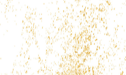 Doted and confetti golden glitter on transparent background. Shiny glittering dust. Gold glitter sparkle confetti that floats down falling. Vector illustration.