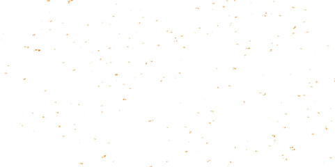 Obraz premium Abstract doted and confetti golden glitter and dust particles splatter on transparent background. Dust golden grunge background. Vector illustration.