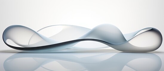 A copy space image capturing an abstract design of elongated circles on paper