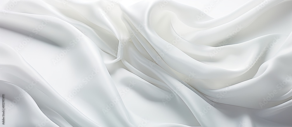 Poster A copy space image of a soiled cloth placed on a pristine white surface