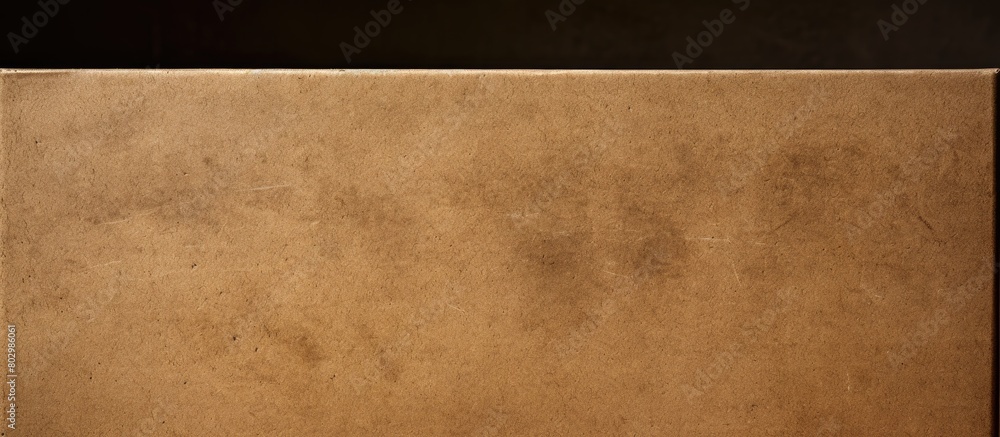 Poster A copy space image of a textured brown paper box that serves as a background