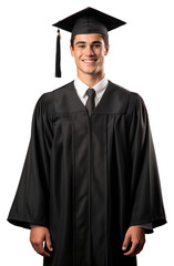 PNG  A man Wear a graduation gown adult intelligence achievement.