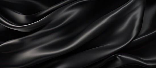Obraz premium A black satin background with ample copy space image