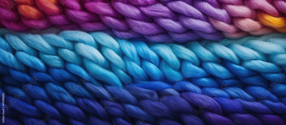 Poster A colorful woolen backdrop with ample copy space image