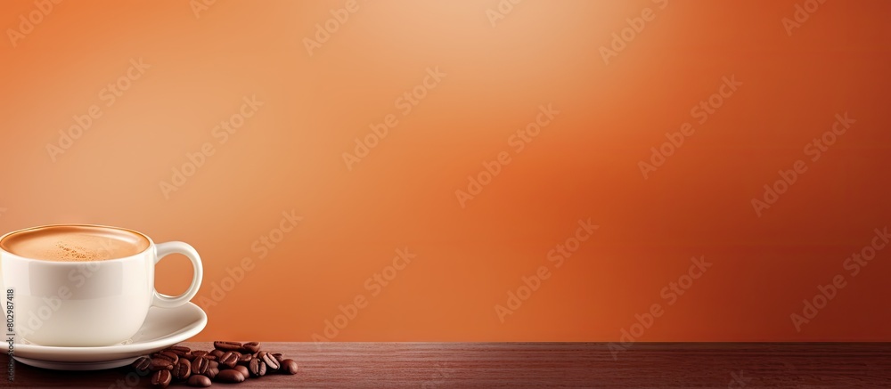 Poster a cup of coffee espresso with copy space image
