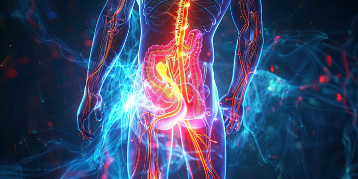 Neurogenic Bladder: The Urinary Incontinence and Bladder Dysfunction - Visualize a person with a highlighted spinal cord affecting bladder control, experiencing urinary incontinence and bladder dysfun