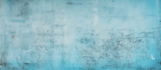 A background image of a light blue cyan stucco wall with a grunge texture perfect for adding text or other elements. with copy space image. Place for adding text or design
