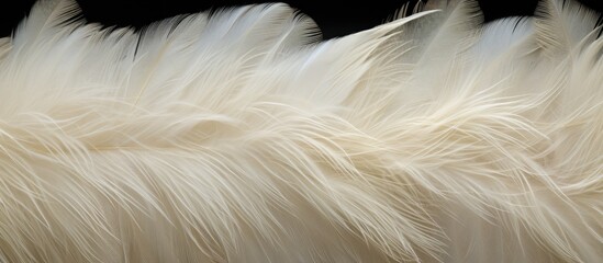 A close up photo of ostrich feathers to use as a background with plenty of copy space image