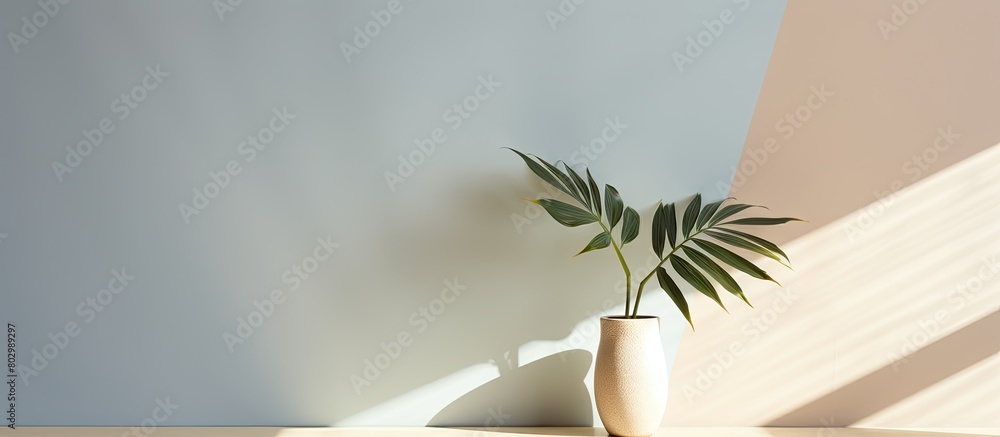 Poster a copy space image of the plant s shadow against a bright background providing room for text