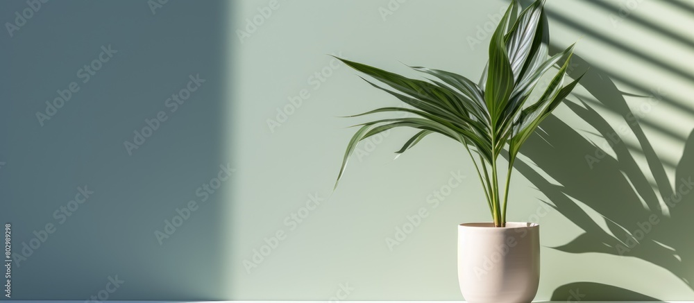 Poster a copy space image of the plant s shadow against a bright background providing room for text