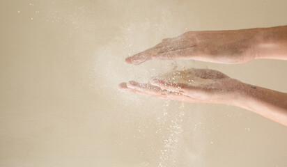 Fototapeta premium hands in dust