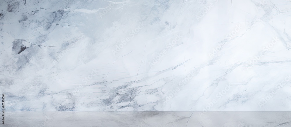 Poster a banner with copy space featuring an abstract wall background made of white marble texture