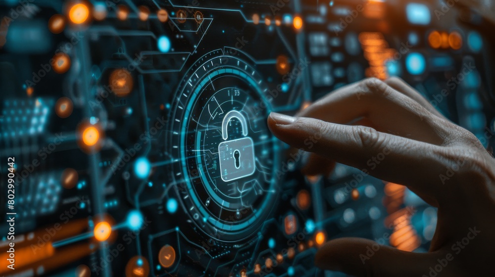 Poster enhance online security and token-based infrastructure protection through secure firewall, otp, and 
