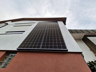 alternative source of energy sun solar panel close view
