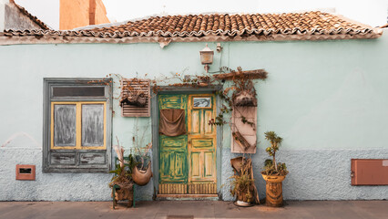 Traditional canarian fishing house