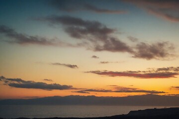 Fototapeta premium sunset over the sea