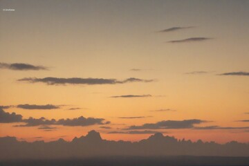 sunset in the mountains