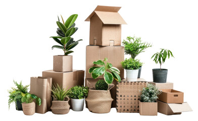 PNG Move to new house cardboard carton plant