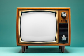 Retro TV screen png mockup, transparent design