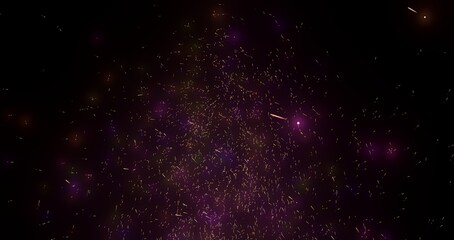 neon rays. Concept for big data, blockchain, cryptocurreny, internet, hyperspace and space travel